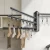 Import Gun Grey Wall Mounted Retractable Bracket Space Aluminum Sock Drying Towel Rack Folding White from China