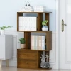 Haichuan Modern simple design wooden 2-5 level bookshelf for office room bookcase