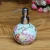 Import Hand Painted Round Porcelain Liquid soap Dispenser Ceramic hand wash Dispenser from China