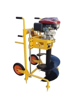 hand push small gasoline drill earth auger
