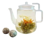 Handmade Dragon Ball Blooming Flower Tea Gift Lily Jasmine Flowering Flavor Green Tea Beauty Flowering Blooming Tea Balls