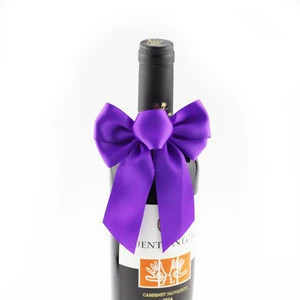 haoxie brand colorful Wine bottle packing ribbon for satin bows gift packing decoration blue ribbon