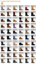 HC-114 OEM Customized factory Micro suede upper faux fur lining cheap casual winter snow boot for woman