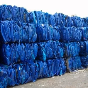 HDPE Plastic Raw Materials | HDPE Blue Drums Flakes