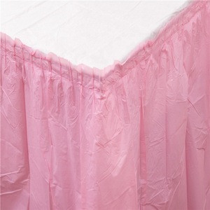 heavy duty dining table cover table skirt disposable