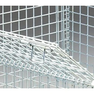 Heavy duty  stackable galvanized fabricated collapsible steel metal wire mesh storage stacking bin