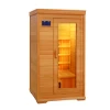 Hemlock wood one person far infrared sauna room hot sale dry sauna