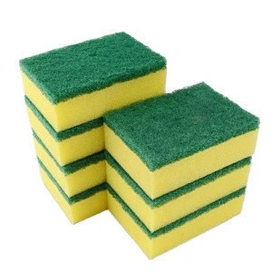 high density powerful cleaning non scratch colorful sponge scouring scrubbing pad