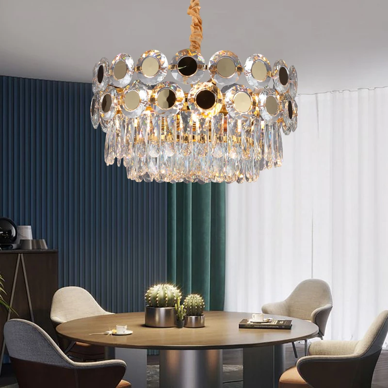 High efficiency crytal chandelier light bedroom gold chandelier High-performance lamp