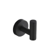 High end robe coat clothes hook matte black wall hanging stainless steel bath towel hook