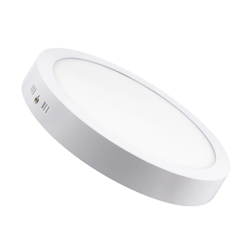 high lumen super bright cool white 6500K round and square shape 6w 12w 18w 24w led surface mounted panel light