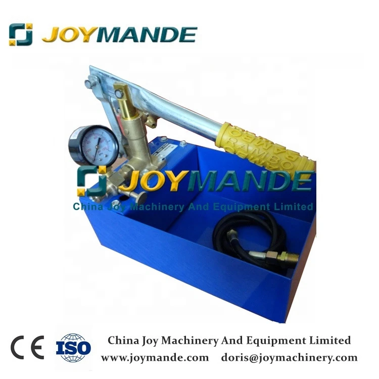 High pressure manual hydraulic piston hydrostatic test pump