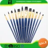 high quality 12pcs oil and acrylic artist paint brush for student painting
