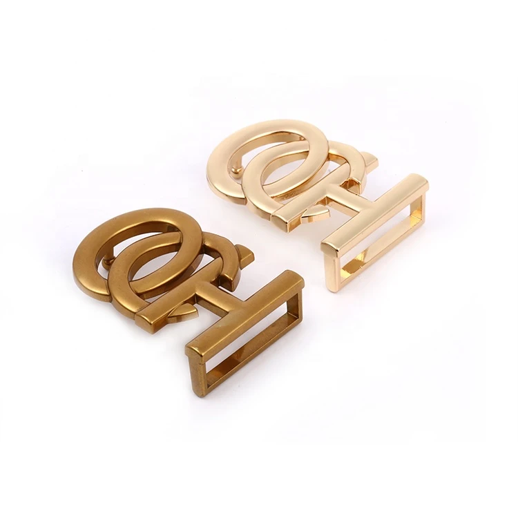 High Quality Accessories Metal Zinc Alloy Hip-Pop Letter Belt Buckle