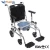 Import High Quality Commode Shower Wheelchair with Adjustable Armrests/Aluminum Commode Chair with Bedpan W/caster and Padded Seat from China