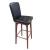 Import high quality furniture leather wooden bar stools with back from Vietnam