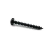 High quality M5X40 flat washer cross recessed head black  zinc plated tapping screws
