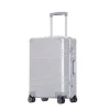 High quality metal travel bag suitcase 20&#x27;&#x27; spinner wheel aluminum luggage