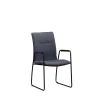 High Quality Modern Furniture chairs with black powder coated metal base dining chair