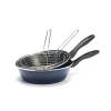 High quality new style Kitchenware French Spanish best non stick deep fry pan cookware