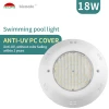 High Quality par56 Wall Mounted Swimming Pool LED Lights 18W IP68 FLAT spotlight for swimming pool lamp