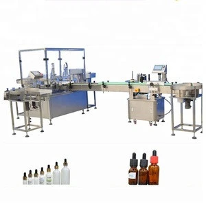 High speed fully Automatic essential oil small perfume cosmetic bottle filling machine shanghai factory