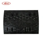 High visibility rubber portable speed bump