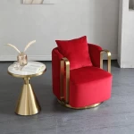 hight quality luxury chair for  living room furniture  Leisure Chair  metal frame single sofa chair