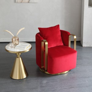 hight quality luxury chair for  living room furniture  Leisure Chair  metal frame single sofa chair