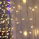 Holiday time fading teardrop christmas lights