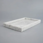 Home decoration shower black wholesale one piece stone serving tray