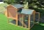 Import Hot outdoor leisure real wood rabbit cage wooden chicken coop from China