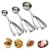 Import Hot sale 3 size multipurpose melon scoop cookie scoop stainless steel ice cream scoop with trigger release from China