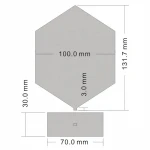 Hot sale acrylic hexagon Gold acrylic table number acrylic wedding table numbers for wedding decoration
