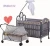 Import Hot sale baby crib , cot,baby bed BM6A722/6B722 from China