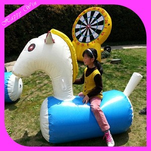 Hot sale inflatable jumping animal toy jumping horse for kids and adults