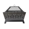 Hot Sale  outdoor bonfire With Mesh Cover Largewood burning outdoor patio cast iron fire pit for garden