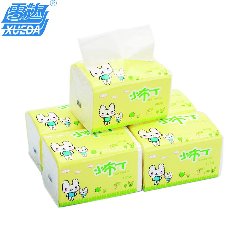 Hot sale printed raw facial tissue paper made in China