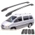 Hot sale universal aluminum car roof rack with different size for 4x4 and suv cars with crossbar