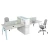 Import Hot Sales Staff Computer hand furniture of office desk knockdown office desk from China
