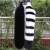 Import Hot selling factory price winter warm women long fox fur Black and white stripes scarf from China