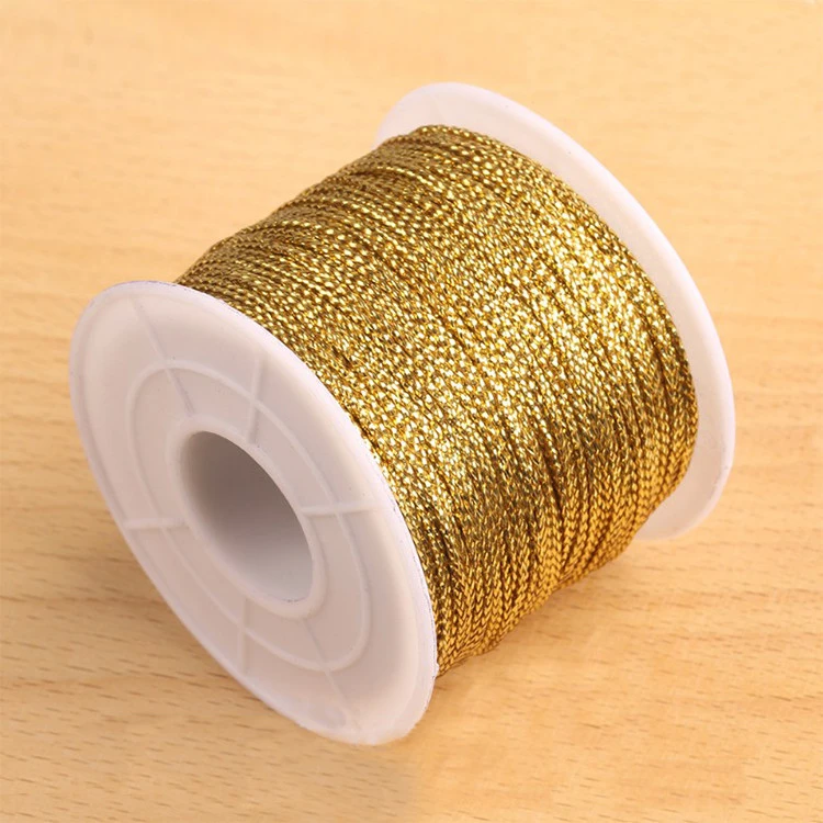 hot selling fancy gold elastic cord beading silver thread for clothes