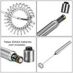 Hot Selling Handheld Automatic Battery Powered Stainless Steel Mini Electric Milk Frother For Coffee