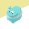 Hot selling kids training lovely plastic bear baby potty with lid chamber pot potty seat