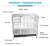 Import Hot selling metal kennel mesh folding stainless steel pet dog animal cage from China