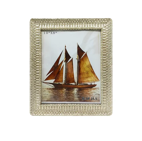 Hot selling resin frames light gold photo albums accessories resin frame