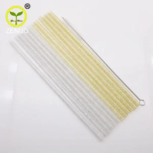 Hot Selling Reusable PP Glitter Straws Suit 7.4mm Plastic Drinking Straw Set for club bar and party drinking
