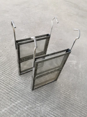 Hot selling titanium anode cathode basket for cathodic protection used for plating tank titanium mesh basket