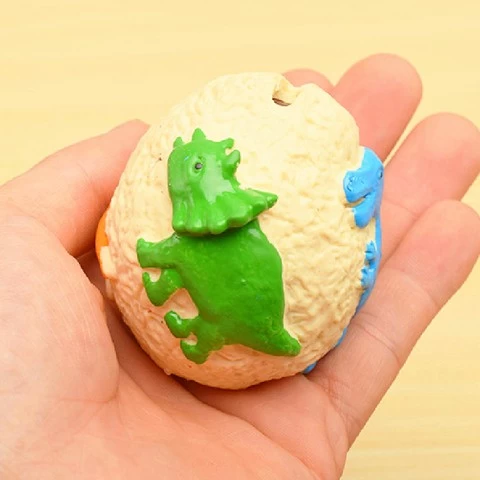 Hot Selling TPR Second generation dinosaur eggs Dinosaur Egg Toy Relieve Stress Squeeze Dinosaur baby Water Ball