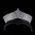 Import Hot Selling Wedding Hair Accessories Good Quality White Cubic Zirconia Full Paved Bridal Tiaras And Crowns from China